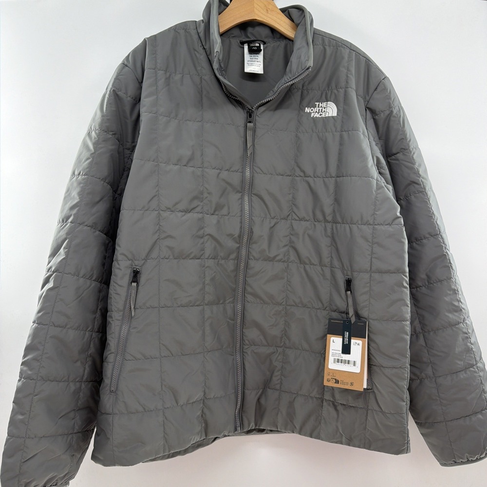 TNF Iron Drift Jacket Men's large Smoked Pearl The North Face Quilted Light Tags